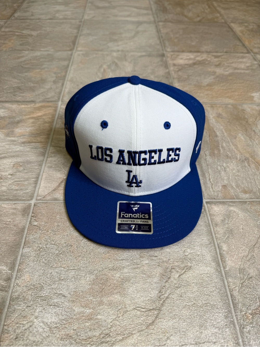 Los Angeles Dodgers Fanatics Fitted Hat Mens Size 7 3/4 Blue MLB Baseball 61.5cm